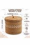 Luppo Stripes Series Jute Decorative Basket L Size (30X30 cm) |   Striped Vegan Large Size Home & Bathroom Organizer - 3