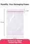 Transparent Opp Bag with Tape Closure 8X15 cm |   100 Pieces |   Adhesive Jewelry, Buckle, Gift and Accessory Bag - 2