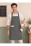 Premium Kitchen Apron Stain-Resistant Water-Repellent Fabric Apron with Plastic Adjustment Buckle and Neck Strap