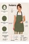 Premium Kitchen Apron Stain-Resistant Water-Repellent Fabric Apron with Plastic Adjustment Buckle and Neck Strap - 3