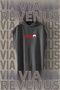 Front and Back Printed Zero Sleeve Hooded 100% Cotton Sports T-Shirt - 2