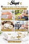 White Soap Scented Wet Towel Wipes Mega Set of 13 90 Sheets - Rosie Room Fragrance Gift - 3