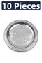 18 cm Authentic Patterned Chrome Steel Appetizer and Serving Plate - 2