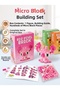 3D Pink Figure Micro Block Building Set - Mini Pixel Lego Type Toy with Gift Box - 2