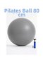 80 cm Pilates Ball Large Size Thick Pump Gray Color Yoga Pilates Ball Plates Ball - 2