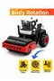Toy Road Roller 14 cm – Inertial Moving Asphalt Roller, Construction Vehicle with Rubber Wheels - 4