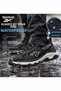 Men's Waterproof Outdoor Shoes Black Waterproof Hiking Trekking Sports Shoes - 2