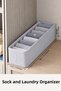 3 Pieces Sock and Laundry Organizer Drawer and Closet Organizer, Shelf Organizer, Foldable - 5