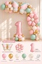 Party 9 Year Old Butterfly and Daisy Themed Birthday Balloon Set, 35 Piece Party Decoration Set with Pink Number Foil Balloons - 2