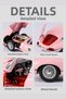 1:24 Scale Gray Jaguar E-Type 1961 Metal Classic Car Model with Openable Hood and Doors, Lights and Sound - 8