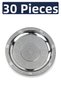 27 cm Authentic Patterned Chrome Steel Kebab, Grill, Appetizer, and Serving Plate - 3