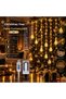 3X1 Christmas Tree Fairy Curtain Led Christmas Ornament 8 Modes Rgb Lights USB Yellow Colorful Light Fairy String Lights Wire Function Ornament
