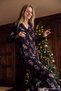 Siyah Kurdele Desenli Yumuşak Tuşeli Örme Pijama Takımı THMAW27PT00228 - 3