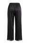 Black-Brown 100% Polyester Plain Satin Woven Pajama Bottom Thmaw27Pj00008 - 16