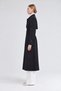 Cuff Detailed Trench Coat Navy Blue - 2