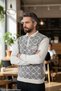 Men's Steel Knit Shirt Collar Pocket Zippered Polo Collar Waxing Non-Pilling Knitwear Winter Sweater - 6