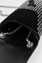 Women's Chain Strap Stone Phone Bag -Black - 5