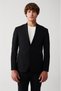 Men's Black Bi-stretch Unlined Double Slit Jacket A31y4004
