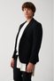 Men's Black Bi-stretch Unlined Double Slit Jacket A31y4004 - 3