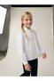 Girl's Balloon Sleeve Poplin Shirt with Side Zipper - 2