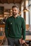 Men's Nefti Anti-Pilling Polo Collar Half-Zip Thick Knit Patterned Winter Knitwear Sweater Long Sleeve Intersia Top Clothing Outfit Old Money Regular Fit Classic Cut Kml120 - 4