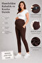390 Coffee Color Modal Adjustable High Waist Maternity Pants