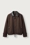 Men's Relax Fit Gabardine Fabric Jacket Brown