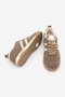 Women's Suede Look Stripe Detailed Retro Sneaker Sports Shoes Lorezi Mink Suede - 8