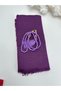 10 Pieces Purple Flared Scarf and Prayer Beads Set Hajj Umrah Mawlid Gift - 2
