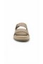 Beige Women's Genuine Leather Slippers 732.Z-251 - 2