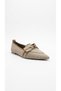 Beige textile women's daily flat shoes 319.128-216 - 2