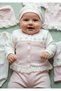 0-3 Months Girls' Baby Set with Chick and Flower Embroidery, Organic Cotton, Premium Set of 10