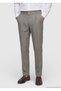 Khaki Plain Woven Jogging Fit Casual 100% Linen Trousers - 2
