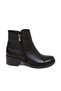 Black Women's Daily Heeled Genuine Leather Boots 074.101 - 2