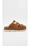 Tan Suede Women's Daily Slippers 647.m-13 - 2