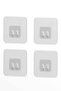 7X7Cm Super Strong Adhesive Bathroom Hanger Replacement 4Pcs Sticker Shelf Holder Hanger - 4