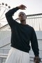 Men's 100% Cotton Regular Fit Black Sweatshirt - 2