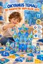 Ocean theme 72 pieces magnetic building blocks 3d magnet crystal pattern educational play set