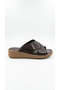 Brown Women's Genuine Leather Slippers 660.531 - 3