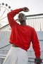 Men's 100% Cotton Regular Fit Red Sweatshirt - 2
