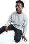 Men's Regular Long Sleeve Gray Basic Sweatshirt - 3