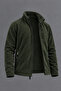 Men's Zippered Daily Premium Comfortable Khaki Fleece - 6