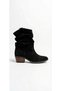 Black Suede Women's Genuine Leather Boots 364.100 - 2