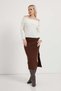 Madonna Collar Draped Knitwear Sweater - 2