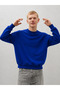 Men's 100% Cotton Comfortable Blue Winter Sweatshirt - 5