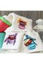 Makaron - Embroidered Kitchen Towel 70% Bamboo / 30% Cotton - Cream Set of 3 30X50