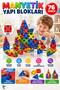 76-piece magnetic building blocks 3d magnet educational geometric toy and puzzle set - 2