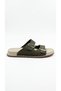 Khaki Nubuck Men's Genuine Leather Slippers 732.251 - 2