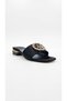 Black Satin Women's Slippers 319.045-323