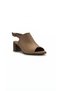Mink women's genuine leather heeled sandals 617.1502